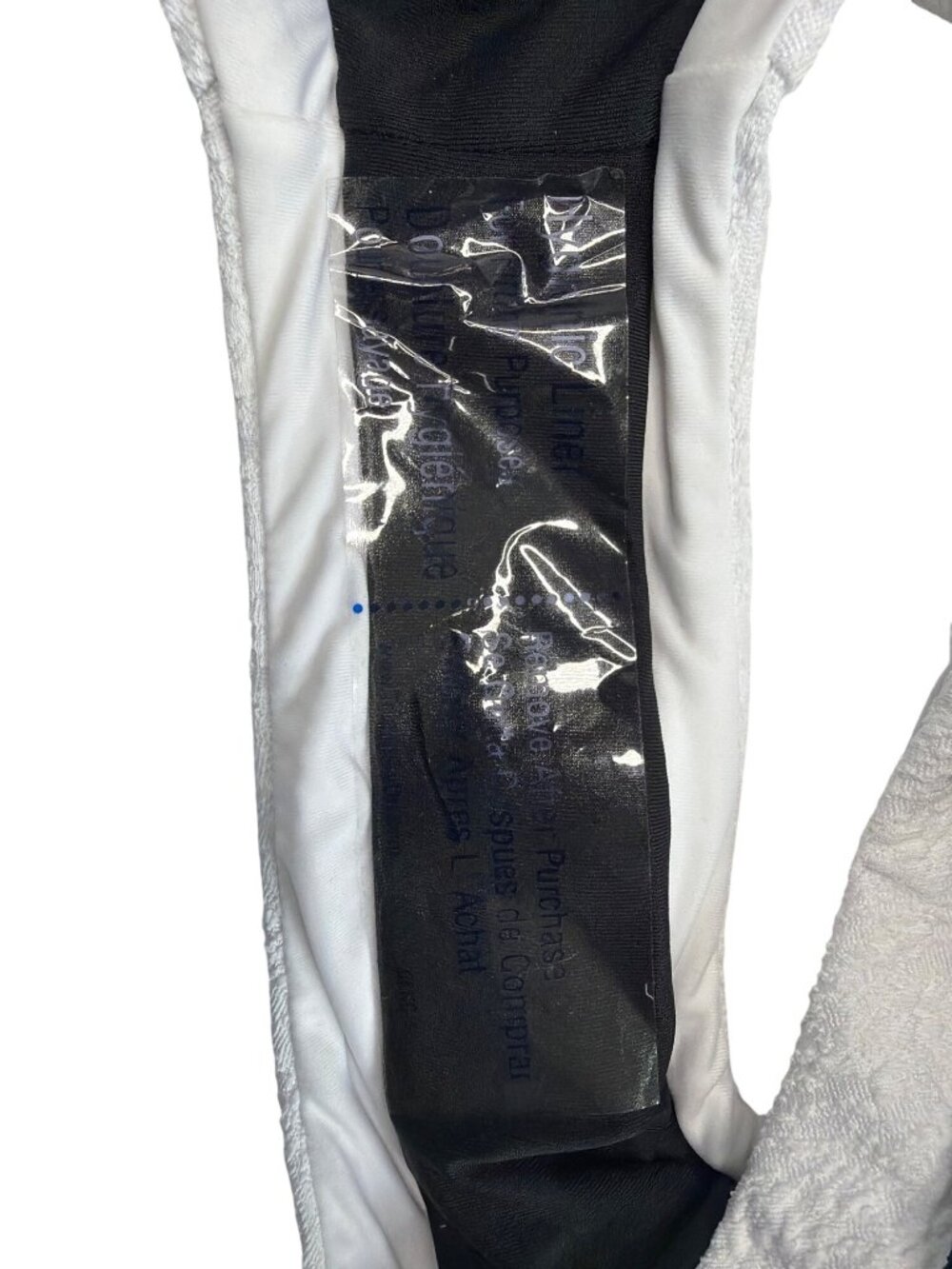 NWT L'Agence Tory Bandeau One-Piece Swimsuit Black/White Size XL; M; S - Picture 11 of 13